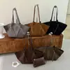 Comercio Exterior Tendencia Europea y Americana Bolso Tote de Gran Capacidad Ala Bolso de Mujer Otoño Retro Versátil Gamuza Felpa Bolso de Hombro Único Bajo el Brazo