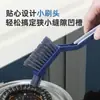 Escova para frestas para limpeza de banheiro, vaso sanitário, piso e azulejo; escova de fenda com cerdas rígidas para nenhum canto morto; escova de limpeza de cozinha