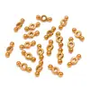 Dijes para Colgantes de Corazón, Flor, Animal, Estrella, Hoja, Pimienta, Hechos por Ti Mismo, Acero Inoxidable Chapado en Oro Real Ecológico, Joyería