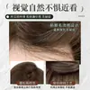 Peluca completa para mujer, estilo coreano, con cabello largo, ondulado y voluminoso, cuero cabelludo moderno y de aspecto realista, adecuada para el uso diario