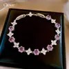 Pulsera de Flor de Circonia de Moda Estilo Coreano, Sensación de Lujo Ligero y Alta Gama, Joyería Exquisita y de Moda para el Día a Día con un Diseño Único
