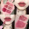 Cace Brillo Labial Doble Cara Divertido Lodo Labial Mate Espejo Fácil de Colorear Asequible Versátil para Mujer Mate Terciopelo Liso Nicho