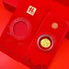 Adesivo para Celular Riqueza Instantânea de Ouro Puro 999, Envelope Vermelho Tátil, Presente Criativo de Evento de Ano Novo, Lembrança