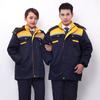 Overoles de invierno para hombre engrosados resistentes al desgaste ropa de protección laboral para fábrica de reparación de automóviles traje a prueba de frío cálido overoles de taller chaqueta acolchada de algodón