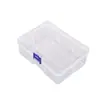 Caja Rectangular Grande Vacía Caja de Almacenamiento de Plástico Transparente con Tapa Caja de Papelería DIY Caja para Equipo de Pesca Accesorios de Juguetes Almacenamiento