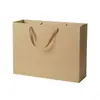Sacolas de Papel Kraft, Sacolas de Presente, Sacolas de Embalagem de Presente de Aniversário com Múltiplas Especificações, Podem Ser Impressas com Logo, Sacolas de Embalagem para Roupas