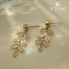 Brincos Ai Tong Jewelry Ramo de Primavera Luz e Sombra, Brincos com Atmosfera Suave e Romântica, Brincos Exquisitos Elegantes e Versáteis
