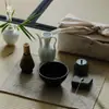 Dinastía Song traje de té matcha té té té té té té polvo camino Jianzhan té cien ópera sueño Hualu mismo juego de té tarro de té en polvo