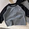 Camisetas de Algodón Puro a Rayas de Manga Larga para Niños y Niñas, Ropa para Bebés, Tops de Colores Combinados para Niños, Ropa para Niños Primavera y Otoño