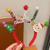 Acessório de Cabeça de Natal Alce Laço Faixa de Cabelo Feminina Criativa Engraçada Grampo de Cabelo Faixa de Cabelo de Galho de Alce Faixa de Cabelo para Fantasia de Festa Cabelo