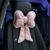 Reposacabezas y Soporte Lumbar para Coche, Asiento de Coche Pequeño con Fragancia, Almohada para el Cuello, Cojín Lumbar, Almohada de Coche con Lazo, Universal para Todas las Estaciones