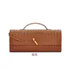 Bolso de hombro tejido de venta caliente transfronterizo de nicho, bolso cruzado para mujer estilo acordeón, moderno y versátil, bolso de estilo largo