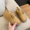 Mocasines Suaves y Peludos para Mujer 2026 Nuevo Estilo Otoño/Invierno Slip-on Botas de Nieve Cálidas Zapatos de Algodón con Piel