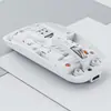 Nuevo Ratón Bluetooth Inalámbrico Transparente Magnético de Doble Modo Oficina Óptico para Gaming Ratón de Carga Silenciosa