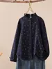 Camisa estilo Mori girl japonés con estampado floral y cuello de encaje, top juvenil y artístico de manga larga holgado para mujer, camisa de moda de doble capa de gasa de algodón de manga larga