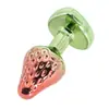 Novo plug anal de morango com cor degradê em formato de coração, brinquedo sexual para adultos, unissex, produtos para adultos exclusivamente para vendas transfronteiriças