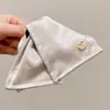Pinza para el Cabello Triangular de Cuero PU a Cuadros Estilo Coreano para Otoño e Invierno para Mujeres, Elegante Pasador para Peinado Recogido en la Parte Trasera de la Cabeza, Pinza de Tiburón para Cabello Grueso