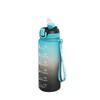 Taza de agua deportiva de color degradado de gran capacidad para niños y niñas, hervidor de agua portátil de plástico para fitness de verano para estudiantes, venta al por mayor