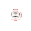 Espaçador Redondo de Aço Inoxidável 304 DIY Pulseira de Cristal Espaçador de Pulseira Gaxeta de Aço Titânio Acessórios com Contas Não Desbotáveis