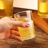 Copo de Vidro Temperado Espessado Resistente a Quedas, Copo para Enxaguante Bucal Doméstico de Hotel, Copo Reto para Licores 0.1kg, Copo de Cerveja KTV