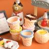 Juguetes de Comida en Miniatura, Lindos Conos de Helado, Accesorios de Resina de Pegamento de Crema, Accesorios para Manualidades, Accesorios de Postre Yqt, Pequeños Adornos