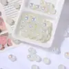 8mm10mm cor de doce cristal de vidro contas redondas feitas à mão contas diy material para miçangas corrente de celular pulseira acessórios de cabelo