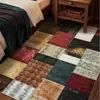 Alfombra Grande Geométrica Retro Lavada Imitación Cachemir Nueva de Gran Venta Transfronteriza Amazon Temu Felpudo para Piso de Dormitorio