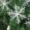 Amazon Transfronterizo Temu Decoración Navideña Plástico PVC Pequeños Copos de Nieve Lentejuelas Accesorios para Adornos de Árbol de Navidad