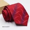 Moda masculina casual de negócios para trabalho gravata jacquard com flechas de fio de poliéster atacado de pontos