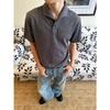 Camisa Polo Estilo Old Money con Cuello Campana, Tejido de Punto de Manga Corta para Hombre, Camiseta de Negocios, Seda de Hielo, Verano, Comercio Exterior Transfronterizo Venta al por Mayor