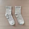 Calcetines Desodorantes Antibacterianos con Aroma a Artemisa de Algodón Peinado de Xinjiang Calcetines de Algodón Puro Calcetines de Media Pantorrilla para Mujer Unisex Industria de Calcetines Zhuji
