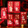 Bolsa Roja Sobres del Año del Caballo 2026 Nuevo Festival de Primavera Año Nuevo Brillo Billetera de Dinero de la Suerte Año Nuevo Personalizado Creativo Paquete Rojo Al por Mayor