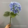 Hortensias Francesas Simuladas Serie Blanca Flores Artificiales Decoración de Salón de Bodas Forma de Bola Adornos para Hotel Flores Falsas de Tallo Único