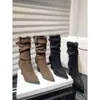 Transforme-se em uma Beleza de Pernas Longas em Segundos! Botas Elegantes de Camurça com Bico Fino e Fivela Plissada Estilo Coreano, Botas de Salto Médio até Meio da Panturrilha, Botas Curtas de Salto Alto