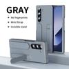 Adecuado para Samsung Z Fold8/7/6/5/4/3 Soporte Invisible Banda Elástica para Muñeca Funda para Teléfono con Sensación de Piel con Película Templada