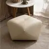 Entrega el Mismo Día: Banquillo Octogonal de Madera Maciza para Cambiar Zapatos, Reposapiés de Sofá, Taburete Bajo, Taburete de Maquillaje de Lujo Ligero de Gama Alta, Taburete de Mesa de Café