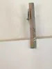 Corbata para Hombre con Cuello Único en Stock, Empaquetada Individualmente, Clip para Corbata Geométrico Monocromático Blanco Pintado a Mano para Adultos