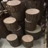 Troncos de Árvore Simulados Estacas de Madeira Troncos de Madeira Falsos Originais Blocos de Madeira Redondos Cercas Guarda-corpos Shoppings Bolsas de Roupas Outros Musgo Artificial Estilo Chinês