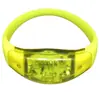 Pulsera luminosa LED vibración activada por voz pulsera fluorescente festival de música pulsera flash concierto pulsera luminosa ABS