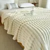 Manta de Pelo de Coelho, Manta de Flanela, Manta Grossa de Fleece Coral, Manta para Cochilo no Escritório, Manta para Ar Condicionado, Manta para Ar Condicionado de Escritório