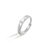 Anillo de pareja Mobius Plata Esterlina 925 para hombre y mujer, diseño nicho, anillo de circonita de lujo ligero Qixi, anillo de pareja ins