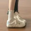 Zapatillas blancas de moda y cómodas para mujer, nueva colección otoño 2026, versátiles para uso casual, suela gruesa, caña baja, zapatillas de entrenamiento alemanas