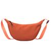 Bolsa Casual Feminina de Nylon Cor Sólida 2023 Bolsa Dumpling para Compras de Mamãe Bolsa Transversal de Ombro para Estudante Soft Girl Moderna e Mais Fácil de Combinar