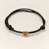 Pulsera de Corazón de Melocotón Cruzada Europea y Americana para Pareja Pulsera Roja de Corazón Tejida a Mano Pulsera Sencilla de Amistad de Mejores Amigas Colorida