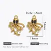 Estilo Océano Esmalte con Goteo de Aceite Colgante de Vida Marina Pez Demonio Medusa Ballena Colgante Accesorios de Acero Inoxidable DIY