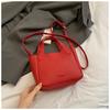 Bolsa Texturizada Feminina 2025 Verão Moderna Retrô Casual Bolsa de Ombro Transversal para Trabalho Bolsa Balde