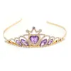 Acessório de Cabeça Coroa Infantil para Meninas de Dez Anos, Acessórios de Cabelo para Apresentação de Aniversário, Coroa de Princesa para Apresentadora, Acessórios de Cabelo para Florista de Casamento