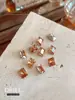 Punto Maillard Base Cónica Zircón Color Champaña Corazón Estéreo Azúcar de Roca Huevo de Paloma Joyería para Uñas Decoración de Uñas Diamante Al por Mayor