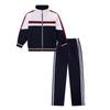 Uniformes Primários de Primavera e Outono, Uniformes de Turma, Jaquetas Esportivas Estilo Preppy, Conjuntos de Três Peças Personalizados com Combinação de Cores, Compra em Grupo de Mangas Compridas com Combinação de Cores