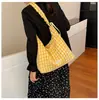 Bolso de Hombro Cruzado Estilo Japonés de Nailon, Bolso de Hombro Versátil Casual con Pliegues de Lunares, Bolso Cruzado Fresco y de Gran Capacidad para el Trayecto Diario